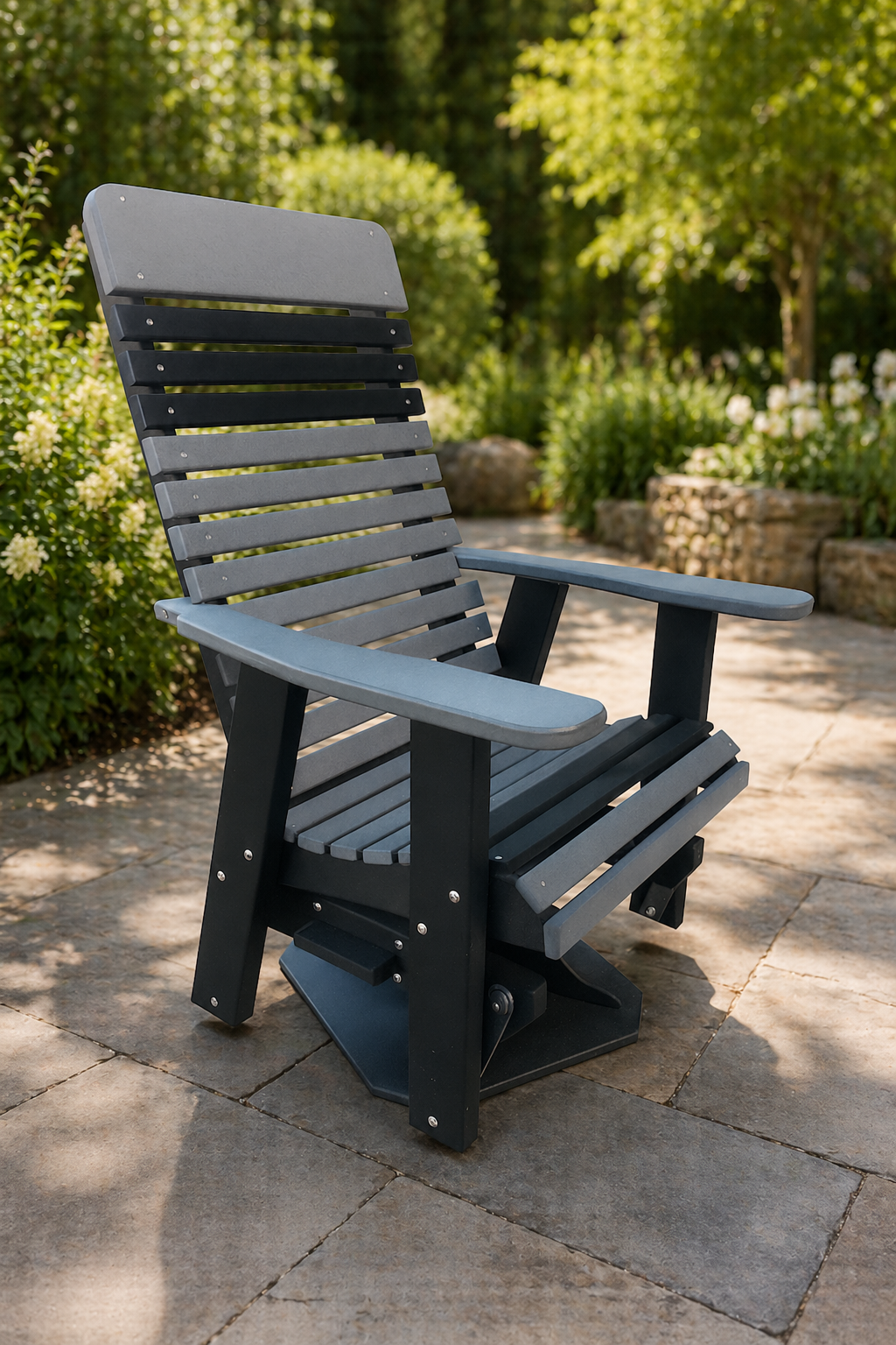 Counter Height Swivel Rocking Chair
